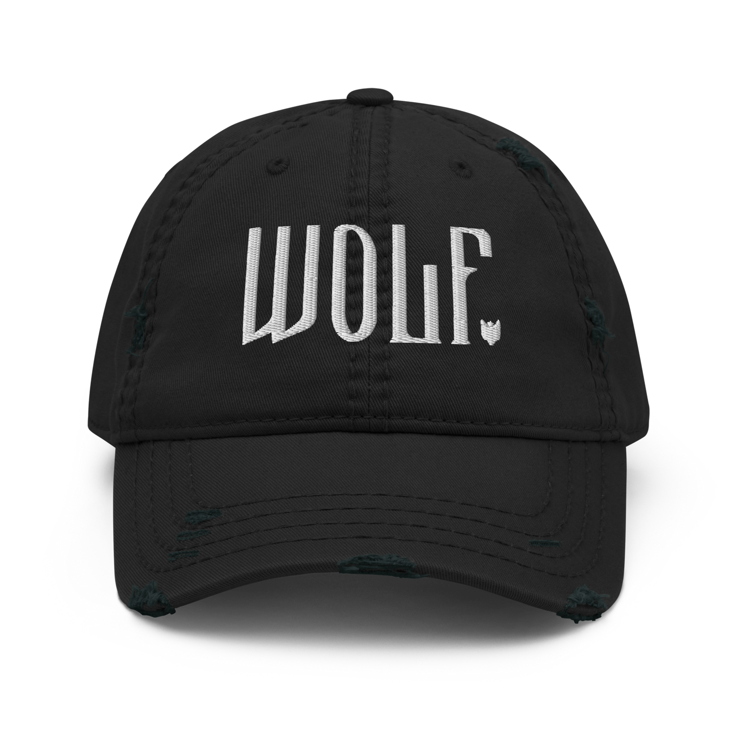 Wolf - Distressed Dad Hat